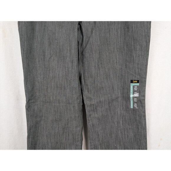 Lee Trouser Regular Fit Mid Rise Flex Motion Pants Gray Women's Size 12 Long NWT - Picture 3 of 13